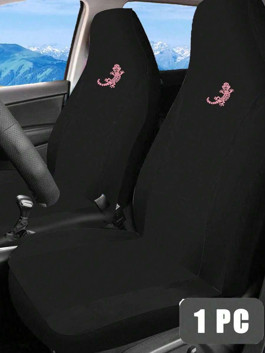 1 Pieza De Funda De Asiento De Gecko Rosado Y Negro