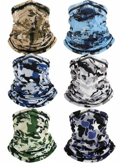 Headwear Bandana Neck Gaiter Face Mask Reusable,Head Wrap Face Scarf Mask Neck Warmer Balaclava For Sports  Cloth Face Masks Bandana Balaclava Cover Scarf Shield