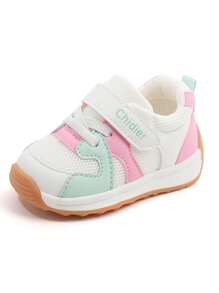 1-3 岁幼儿男童/女童休闲运动鞋，透气防滑软底运动鞋，春秋季 - 粉色 - 查看 7