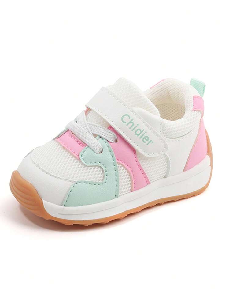 Zapatillas deportivas casuales para niños/niñas de 1 a 3 años, de suela blanda y transpirable antideslizante, para primavera y otoño - Rosa - Añade 7
