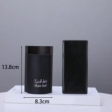 Đèn đốt hương liệu bằng nhựa vân gỗ thời trang sáng tạo, giá đỡ hương trang trí nhà cửa - màu đen - Xem 5