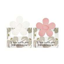 6/8入組表姐提議禮物花朵表姐髮夾，搭配花卡大號髮夾新娘送禮給表姐單身派對小禮物 - 彩色 - 查看 16