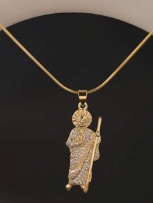 1 Pc Gree St.Jude Necklace Saint Jude  Style Chain - Gold - View 13