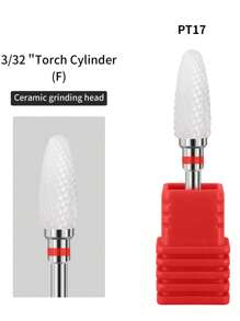 1 件专业陶瓷指甲钻头电动工具配件美甲刀修甲抛光研磨工具用品