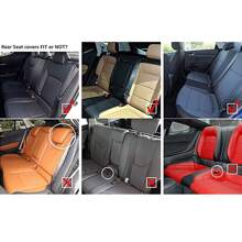 muchkey 5seats Car Seat Covers Full Set Front Seats Back Seat Covers PU Leather Car Seat Cover Car Seat Cushion Car Seat Protector Car Accessaries Universal Fit Most Cars All Seasons MH55 - 黑紫色標準版 - 查看 10