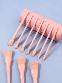 Multi-Function Cosmetic Brush Set, 13pcs Fiber Makeup Brush Kit For Women With Makeup Brush Storage Bucket,Brush Set,Makeup Brush Kit,Make Up Brush Set,Make Up Set Complete,Makeup Brush Set,Complete Makeup Kit,Brush Kit,Brushes Makeup Set,Makeup Gift Set,Set - Pink - View 6