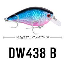 1 件鱼饵 7 厘米 10.5 克 浮动摇摆器 人造硬饵 远投 优质三叉钩 鲈鱼 梭子鱼渔具 - 彩色 - 查看 11