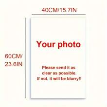 1Set Personalized Custom Canvas Prints With Diy Frame Canvas Poster Print Wall Art Pictures Family Photos Perfect For Living Room Bedroom Home Decor Ornamental Exquisite, Modern, Contracted Custom, Personalized, Unique Ideal Gifts For Him Her, Boyfriend, Girlfriend, Dad, Mom, Family, Friends For Anniversaries, For Valentine's Day, For Mother's Day, For Birthdays, For Children's Day, For Father's Day, For Graduation, For Weddings, For Housewarming Dining Room, Living Room, Valentine Day Decor - Multicolor - View 8