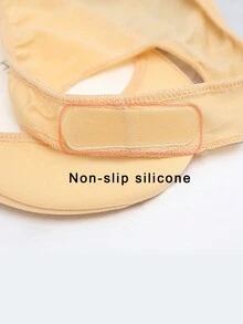 4 pares de calcetines de media boca con forro de malla transpirable para deportes al aire libre, agarre antideslizante en el talón, ideal para yoga y deportes, para mujer - Beis - Ver 4