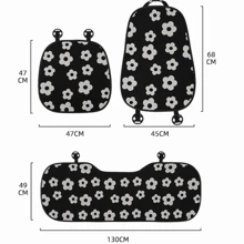 Easypie Selection 1 CÁI Phong cách mới Đệm ghế ô tô hoa cúc nhỏ hoa Jacquard Đệm ghế ô tô thoáng khí Bốn mùa Đệm ghế ô tô phổ thông, Một món quà phải có cho xe hơi - màu đen - Xem 10