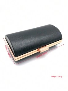 DIY Evening Bag Accessories Semi-Products Rose Gold Color Purse Metal Frame With Plastic Shell - Rusty Rose - View 4