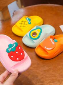 Cloud Flip Flop Fruit Slide Children's Youth Fashion Girl - Hồng - Xem 6