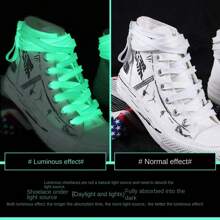 Leuchtende Schnürsenkel, Leuchtende flache Bänder, farbige fluoreszierende Sportschnürsenkel und Schnürsenkel mit reflektierenden Seilen