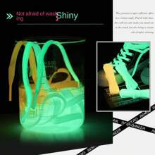 Leuchtende Schnürsenkel, Leuchtende flache Bänder, farbige fluoreszierende Sportschnürsenkel und Schnürsenkel mit reflektierenden Seilen