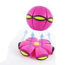 Deformable Elastic Football Toy, Deformable UFO Football, Interactive Outdoor Games With Dogs, Parent-Child Activity Games, Stepping Ball - Multicolor - View 11