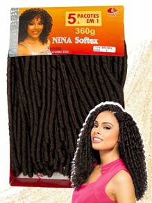 Nina Softex Original Dread Crochet Curly Hair Bundle 360 Grams 5 In 1 - Beis - Ver 1