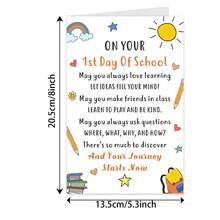 1 Set de tarjeta de regalo para el Día de Regreso a Clases con sobre rojo, para estudiantes de primer año - Una pieza - Ver 2