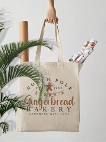 VOESETO 1 Túi Tote Họa Tiết Bánh Gừng Túi Đeo Vai Du Lịch Hàng Ngày Túi Mua Sắm Có Thể Tái Sử Dụng, Quà Tặng Tốt Nhất Cho Cô Ấy, Túi Đeo Vai Gấp Gọn Túi Đi Biển Mùa Hè Quà Tặng Giáng Sinh Cho Giáo Viên Bánh Gừng Quà Tặng Cao Đẳng Túi Đại Học Cho Học Sinh Túi Mua Sắm Mùa Thu Túi Lớn Quà Tặng Vui Nhộn Quà Tặng Lễ Tạ Ơn Túi Đeo Bên Hông Túi Du Lịch Túi Duffle Túi Đi Biển Trở Lại Trường Túi Mùa Hè Túi Nghỉ Xuân Ba Lô Túi Đi Bộ Đường Dài Túi Cuối Tuần Những Vật Dụng Du Lịch Phải Có Túi Mua Sắm Túi Đi Biển Lớn - Màu be - Xem 6