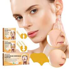 10入組微笑紋眼霜貼，提升及緊緻肌膚的臉部面膜及眼膜貼片，淡化皺紋，修護臉部皮膚護理 - 芥末黃 - 查看 7