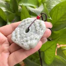 1 Natural Jade Octagonal Guardian Pendant, Octagonal Wealth, Guardian Peace Necklace, All Hand-Carved, Natural Gem Pendant, Quartz Crystal Necklace, Couple Necklace, Gift For Her, Holiday Gift, Quartz Crystal Gift - View 7