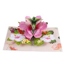 Thiệp chúc mừng hoa bướm gấp 3D mới, thiệp chúc mừng sinh nhật sáng tạo - Thiệp chúc mừng ba chiều hoa bướm - Xem 3