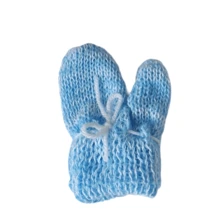 3 PAIRS OF NEWBORN BABY GLOVES - WOOL - KNITTING - MATERNITY - Nhiều màu - Xem 4