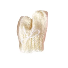 3 PAIRS OF NEWBORN BABY GLOVES - WOOL - KNITTING - MATERNITY - Nhiều màu - Xem 2