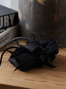 优雅女士迷你帽子，英式复古迷人头饰，适合派对、鸡尾酒会、婚纱摄影、茶会装饰