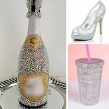 8000-20000pcs Resin Flat Back AB Rhinestones 3.0-5.0mm, Flat Back Rhinestones For Nail Art, Cups, Bottles, Crafts Decoration, Loose Shiny Rhinestones - Crystal AB - View 6