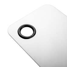 1pc Stainless Steel Makeup Palette, Cosmetic Mixing Tray, Beauty Tools - White - View 7