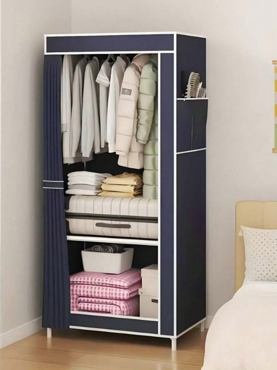 Closet Armario Con Puerta Organizador Ropa Zapatos Portatil 3 NIVELES - Multicolor - Ver 1