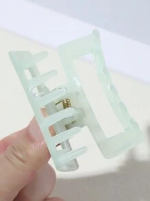 Set de 4 pinzas de pelo con diseño minimalista de patrón de mármol para mujeres, pinzas de garra de uso diario, pinzas de mordaza para el cabello, sujetadores de cabello
