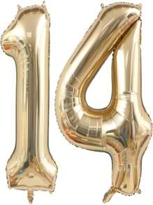 2-Piece Set Of 40 Inch Light Gold Digital Balloon, Platinum Giant Foil, Polyester Film, Helium Large Digital Balloon, Champagne Gold Birthday Digital Giant Balloon, Anniversary Commemorative Events, Party Decoration Supplies, Christmas - Gold - View 33