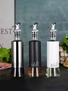 1pc Glass Oil Bottle Vinegar Dispenser Soy Sauce Storage Container For Kitchen, Suitable For Cooking, Baking, Salad, BBQ. Kitchen Tools And Equipment - Multicolor - View 1