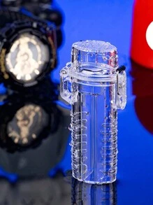 1 件多功能透明防水烟盒打火机支架（兼容 Bic J6 打火机），批发创意礼品，多种颜色，时尚多功能