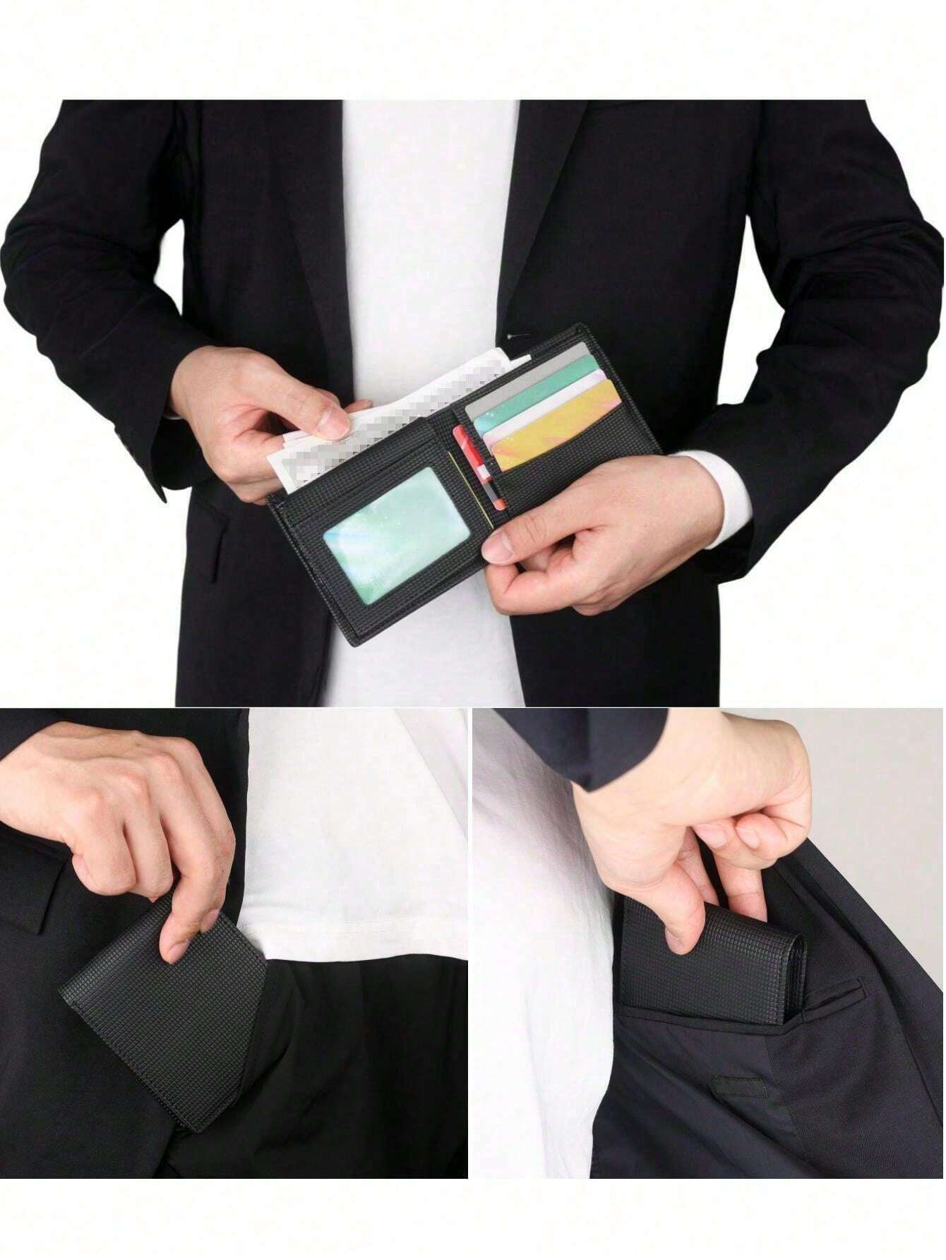 Portefeuille Minimaliste RFID – 17 Emplacements Cartes – Cuir Véritable – Fin Et Léger