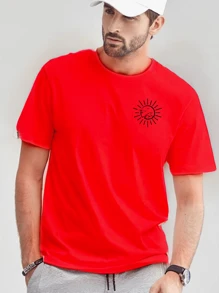 Men's T-Shirt Cotton Sol Beach Praia Mesh Premium - Red - View 1