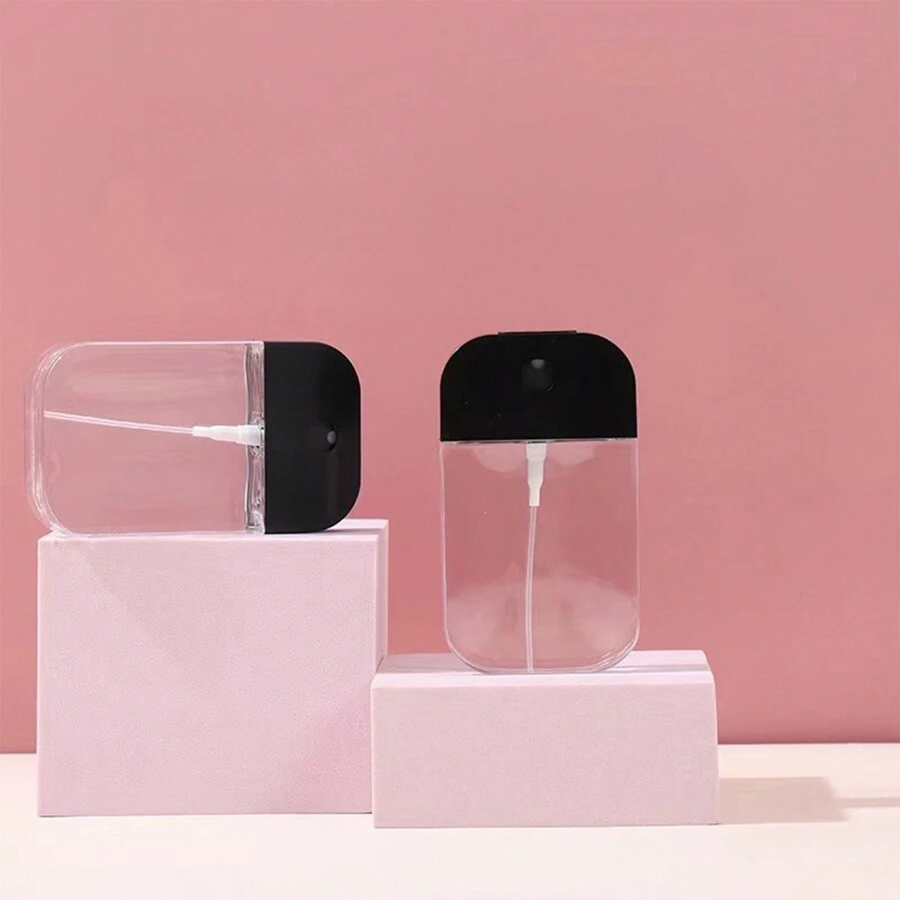 1 个/50 毫升黑色喷雾瓶，卡片式香水雾化器便携式喷雾器，适合旅行、派对、生日礼物