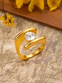 1pc Fashionable Women Elegant Luxury Unique Ring, Wedding Engagement Party Halloween Jewelry Gift