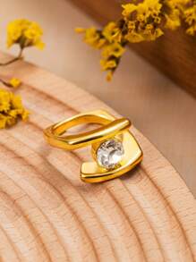 1pc Fashionable Women Elegant Luxury Unique Ring, Wedding Engagement Party Halloween Jewelry Gift