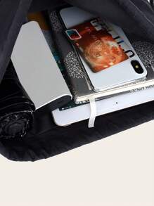 1 bucă modă drăguț desen animat imprimare material poliester curea buzunar potrivit pentru băieți și fete rucsac de mare capacitate sport rucsac geanta de baschet potrivită pentru sport