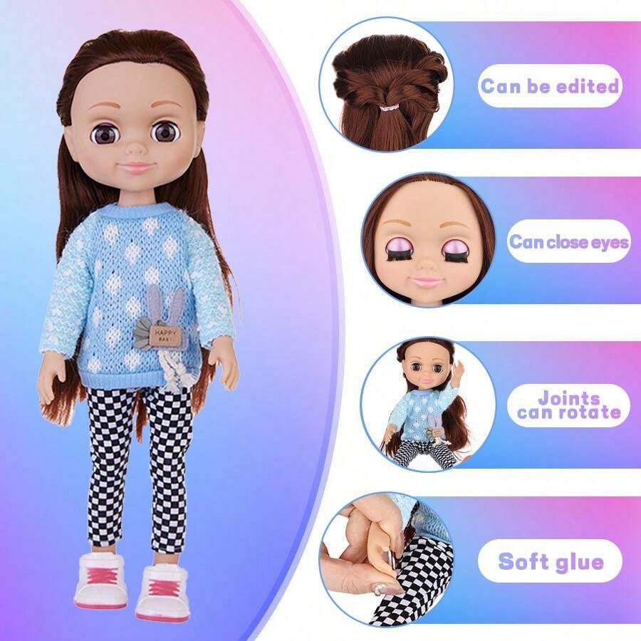 Nouvelle poup?�e miniature Reborn de 14 pouces, blanche, poup?�e b?�b?� en vinyle r?�aliste pour 