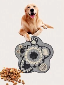 1入組花形慢餵食寵物搜尋毯,貓狗互動益智玩具,尺寸60*60cm - 彩色 - 查看 6