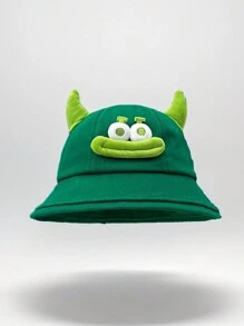 1pc Unisex Cartoon Monster Print Bucket Hat, Outdoor Sun Protection Hat - Little Monsters - View 9