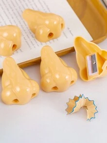 Prank Big Nose Single Hole Pencil Sharpener Pencil Sharpener 2pcs - Multicolor - View 9