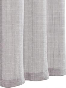 1pc Linen-Like Solid Color Kitchen Curtain, 230g/㎡, Semi-Transparent Simple & Stylish Window Curtain For Bedroom, Living Room, Filters UV