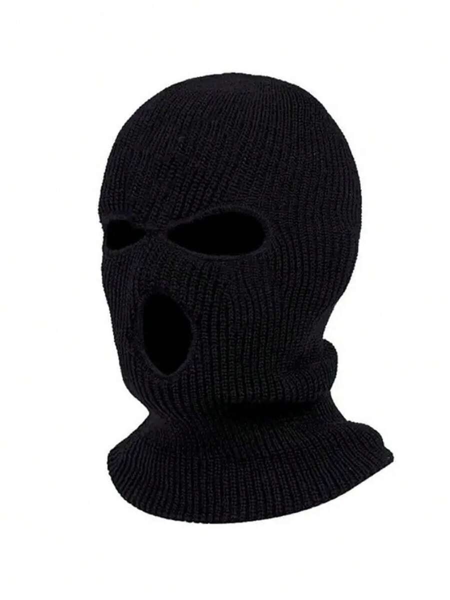 Winter Warm Knit Ski Mask Cold Proof Full Face Cover For Riding And
