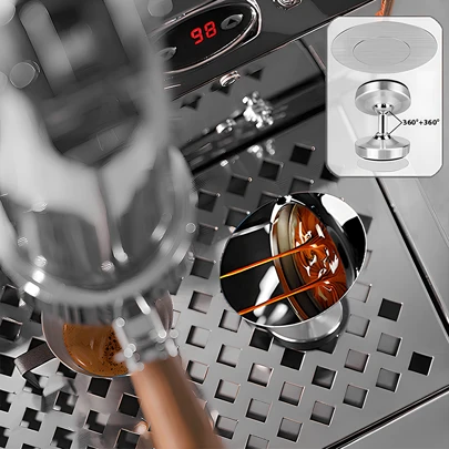 Gương phản chiếu ống kính Espresso Quan sát lưu lượng Đế gỗ Máy pha cà phê từ tính Phụ kiện máy pha cà phê cho gia đình Barista Cafe Bar– Barista Tools Quay lại trường