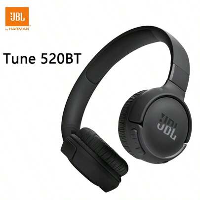 Original JBL Tune 520BT Wireless On-Ear Headphones Bluetooth 5.3 Hands-Free Calls Portable Gaming Sports Earphone With Mic T520