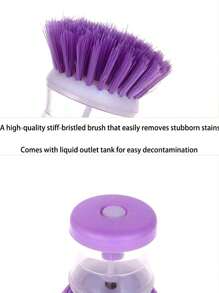 3-In-1 Multi-Functional Cleaning Brush Set For Kitchen Including An ABS Non-Stick Oil Pan Brush, A Soap Dispenser And A Small Dish Brush, Suitable For Cleaning Pans, Saucers, Kitchen Sink And Other Kitchenware Accessories,During Packaging And Transportation, The Product May Have Scratches, Slight Wear, Scratches, Paint Peeling, Dirt, Slight Color Bleeding, Etc. These Are Not Quality Issues And Do Not Affect The Normal Use Of The Product, Tools For Men
